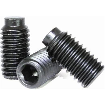 Newport Fasteners Socket Set Screw, Half Dog Point, 8-32 x 1/4", Alloy Steel, Black Oxide, Hex Socket , 100PK 724557-100